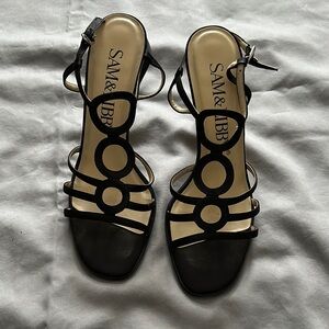 SAM & LIBBY Black Strappy heels